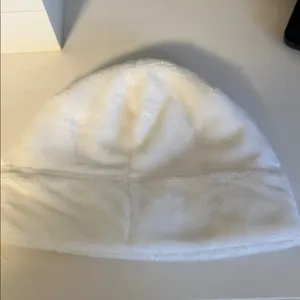 The North Face White Fuzzy Winter Hat thumbnail 2