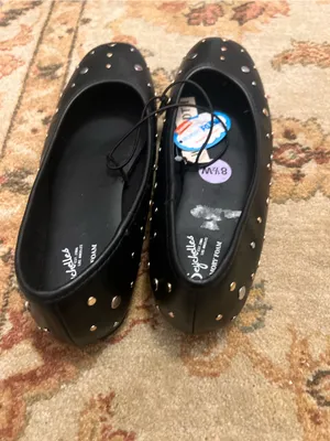 Seychelles Black Studded Slip-On Ballet Flats thumbnail 2