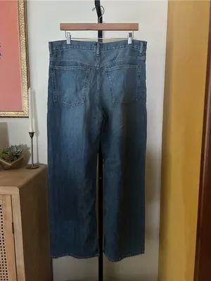 Madewell The Low-Slung Baggy Jean in Airy Denim Pickett Wash NWT $148 Size 30 thumbnail 7