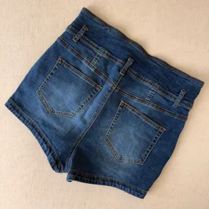 Almost Famous Womens‎ High Rise Denim Shorts Size 13 Blue Medium Wash thumbnail 7