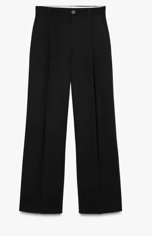 Zara Black Pleated Pants  thumbnail 1