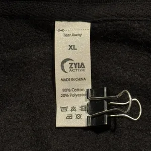 NEW Zyia Graphic Hoodie Brighter Retro 70s Athleisure Casual Lounge Black XL thumbnail 4