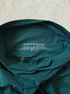 Beyond Yoga Beyond The Bump Maternity Leggings XS Teal High Waist thumbnail 9