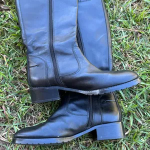 DONALD J PLINER black leather size 6 TALL FLAT RIDING boots Bixbi3-35- c thumbnail 7