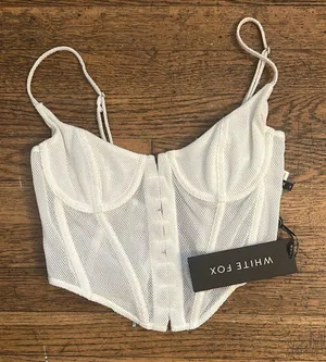 NWT White Fox Unapologetic Bustier size Small thumbnail 1