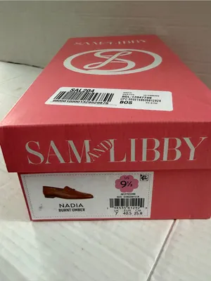 Sam & Libby Nadia loafer flats shoes burnt umber brown size 9.5 Broken hardware thumbnail 7
