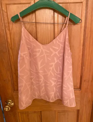 Pink Designed Tank Top Size M thumbnail 1