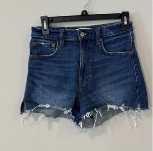 Abercrombie & Fitch The Cut Off High Rise Denim Short Women’s Size 25 / 0 2713 thumbnail 1