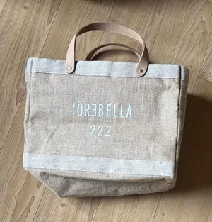 Örebella Tan Canvas Tote Bag thumbnail 1
