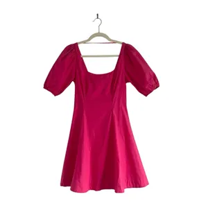STAUD Laelia Mini Dress Peony Pink Poplin Size XS thumbnail 2