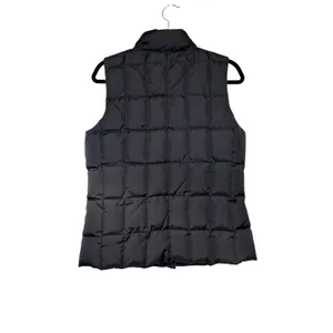 Gap Black Down Puffer Vest Medium Quilted Full Zip Red Lining RN54023 thumbnail 4