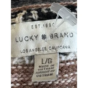 Lucky Brand Women's Southwest Aztec Cardigan Sweater Size Large Oversized boho thumbnail 7