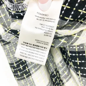 Anthropologie Pilcro Breezy Plaid Buttondown Top XS Check Textured Grunge Emo thumbnail 6