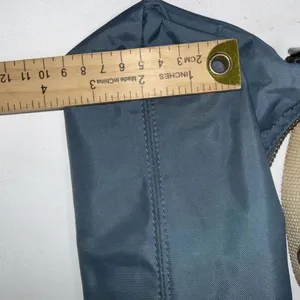 VTG Y2K Gap Baguette Small Nylon Handbag Shoulder Bag Purse Zip Blue 2004‎ READ thumbnail 10