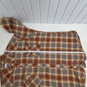 Wrangler Vintage Wrancher Flannel Plaid Pearl Snap Western Shirt‎ Mens Size L thumbnail 5