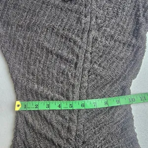 PrettyLittleThing NWT 59O Chocolate Textured Ruched Long‎ Sleeve Midi Dress Sz 4 thumbnail 9