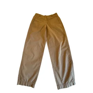 Theory Pants Womens Size 4 Tan Barrel Leg Cotton Twill Pockets High Rise Casual thumbnail 4