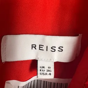 Reiss Abrianna Red Lace V-Neck Cap Sleeve Cocktail Dress Size 4 thumbnail 13