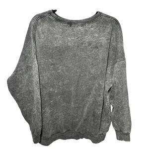 Motel Glo Sweatshirt in‎ Stone Wash Cherub Angelo Print Oversized Size Medium thumbnail 2