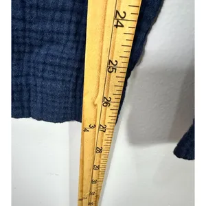 Philosophy Wide Leg Pull On Organic Cotton Pants Womens Small Blue Gauzy Minimalist Beach‎ thumbnail 6