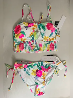 Salt & Cove SET Bikini Swimsuit Multi Colored Size S Juniors NWT thumbnail 3