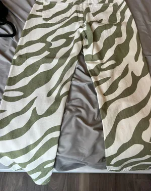 SheIn Green Zebra Jeans thumbnail 6