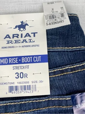 Ariat Women's Dark Blue Bootcut Jeans - REAL Denim thumbnail 13