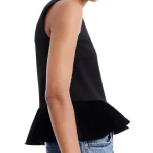 J.crew velvet peplum cropped tank size small thumbnail 3