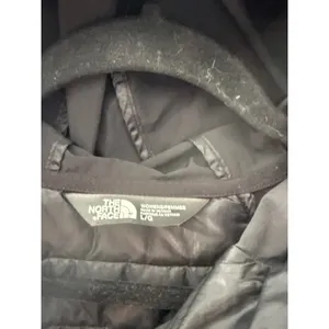 The‎ North Face Womens Black Hybrid Quilted Hooded Jacket Size Large L Full Zip thumbnail 4
