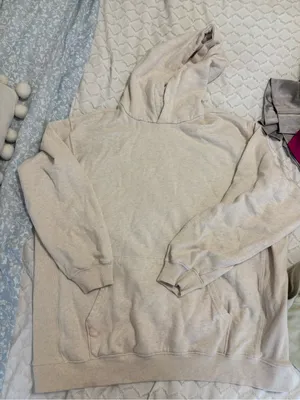 Aerie LOVE Letter Patch Hoodie in Oatmeal thumbnail 2