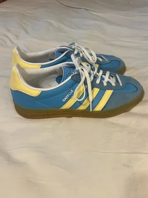 Adidas Gazelle Blue & Yellow Striped Sneakers thumbnail 2