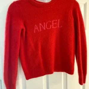 Victoria's Secret Bright Red ANGEL Sweater thumbnail 1