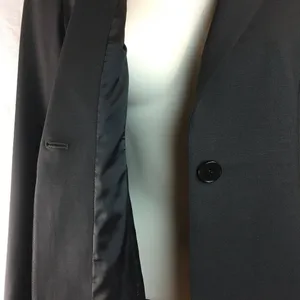 Theory Womens Fitted Wool Blazer Smokey Gray Lined Pockets One Button Size 0 u thumbnail 8