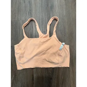 FP Movement Free‎ People Peach Square Neck Racerback Sports Bra Womens Small thumbnail 3