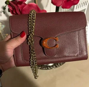 Coach 4792 Tabby Chain Clutch wine thumbnail 1
