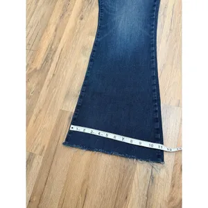 Express Mid Rise Flare Jeans‎ Dark Wash Ultra Stretch Size L Regular thumbnail 12