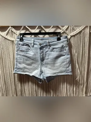 American Eagle Outfitters Light Blue Denim Cutoff Shorts thumbnail 4