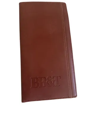 CUTTER & BUCK Tan Brown Leather Bound BB&T Lined Receipt Book thumbnail 9
