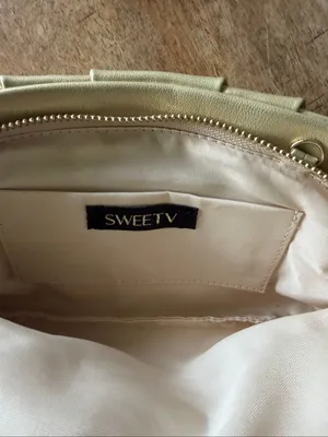 SWEETV Gold Pleated Faux Leather Evening Clutch Chain Shoulder Bag thumbnail 2