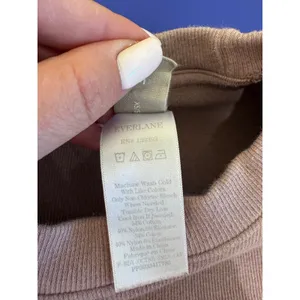 Everlane Ribbed Short Sleeve Tee Women XS Crew Neck Cotton Casual Minimalist thumbnail 7