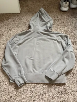 Glyder grey cropped hoodie thumbnail 2