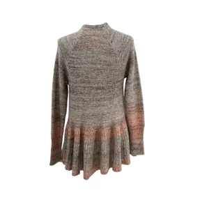 Anthropolgie‎ Knitted and Knotted Cody Peplum Cardigan Sweater Red Size Small thumbnail 8