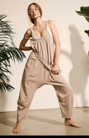 Free People Hot Shot Onesie Mocha Latte thumbnail 1