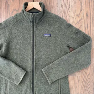 EUC Patagonia Women's Better Sweater Full Zip Fleece Jacket Industrial Green M thumbnail 4