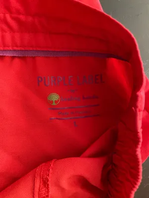 Purple Label by Healing Hands Red Scrub Top thumbnail 2