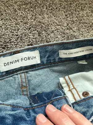 Denim Forum Women's Light Blue Joni High Rise Loose Straight Jeans thumbnail 4