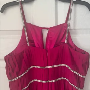 Long Fuchsia Evening Gown thumbnail 3
