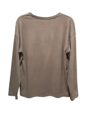 Salty Wave Oversized Long Sleeve Soft Lounge Top Brown Women’s Size Medium thumbnail 6