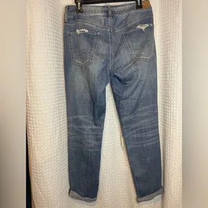 American Eagle Outfitters Tomgirl Ripped Blue Skinny Jeans thumbnail 5