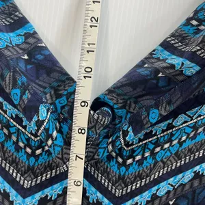 Alo Yoga Women's Blue Gray Geometric Print High Rise Leggings Size XS Yoga Gym thumbnail 5